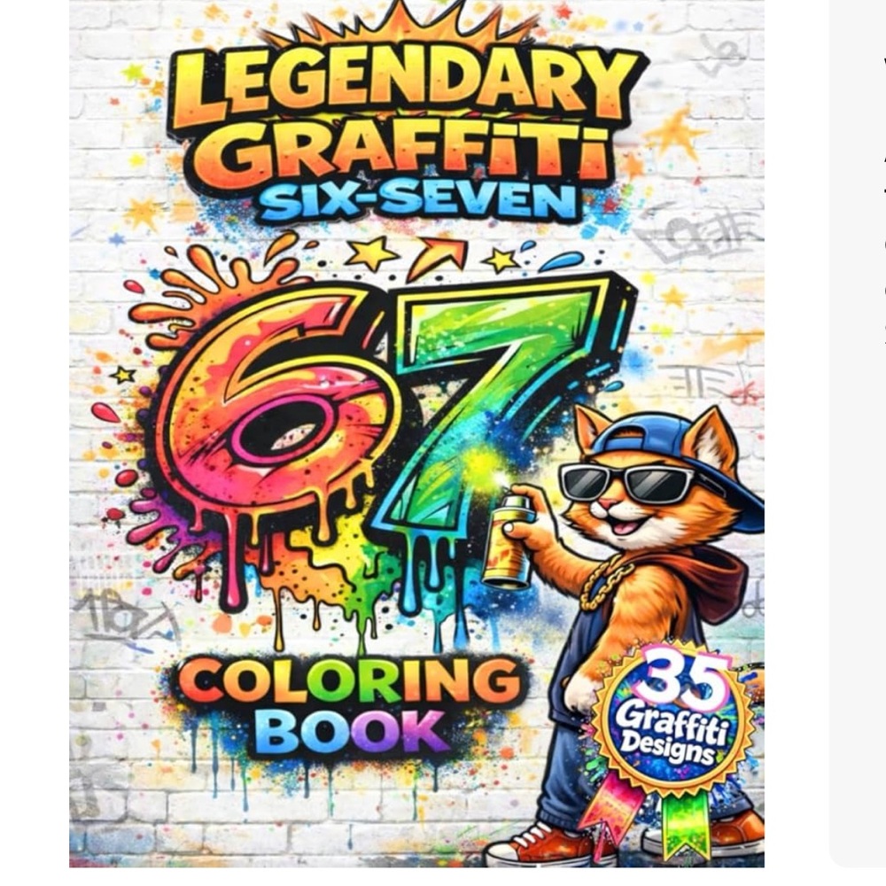 Legendary Graffiti Six-Seven Coloring book